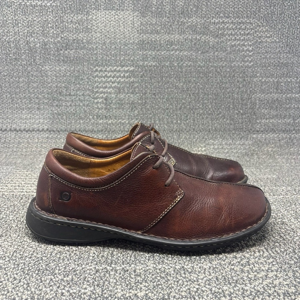 Born M6299 Mens Size 11 Brown Leather Lace Up Comfort Casual Oxford Shoes